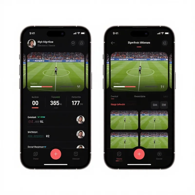 世界杯直播手机App界面展示