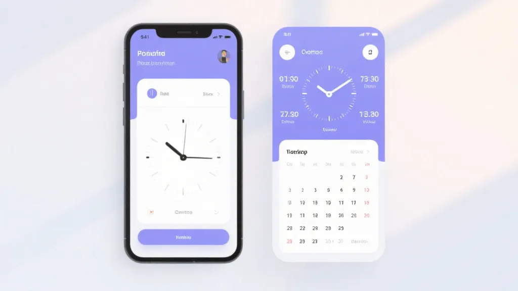 手机日历与世界时钟界面，展示多城市时间换算用于规划观赛
